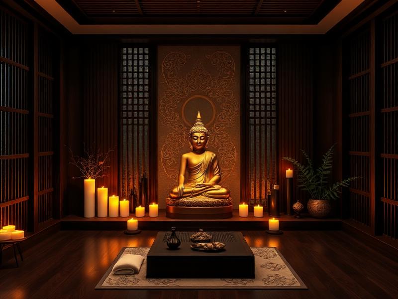 Meditation Room at Lisha Thai Spa